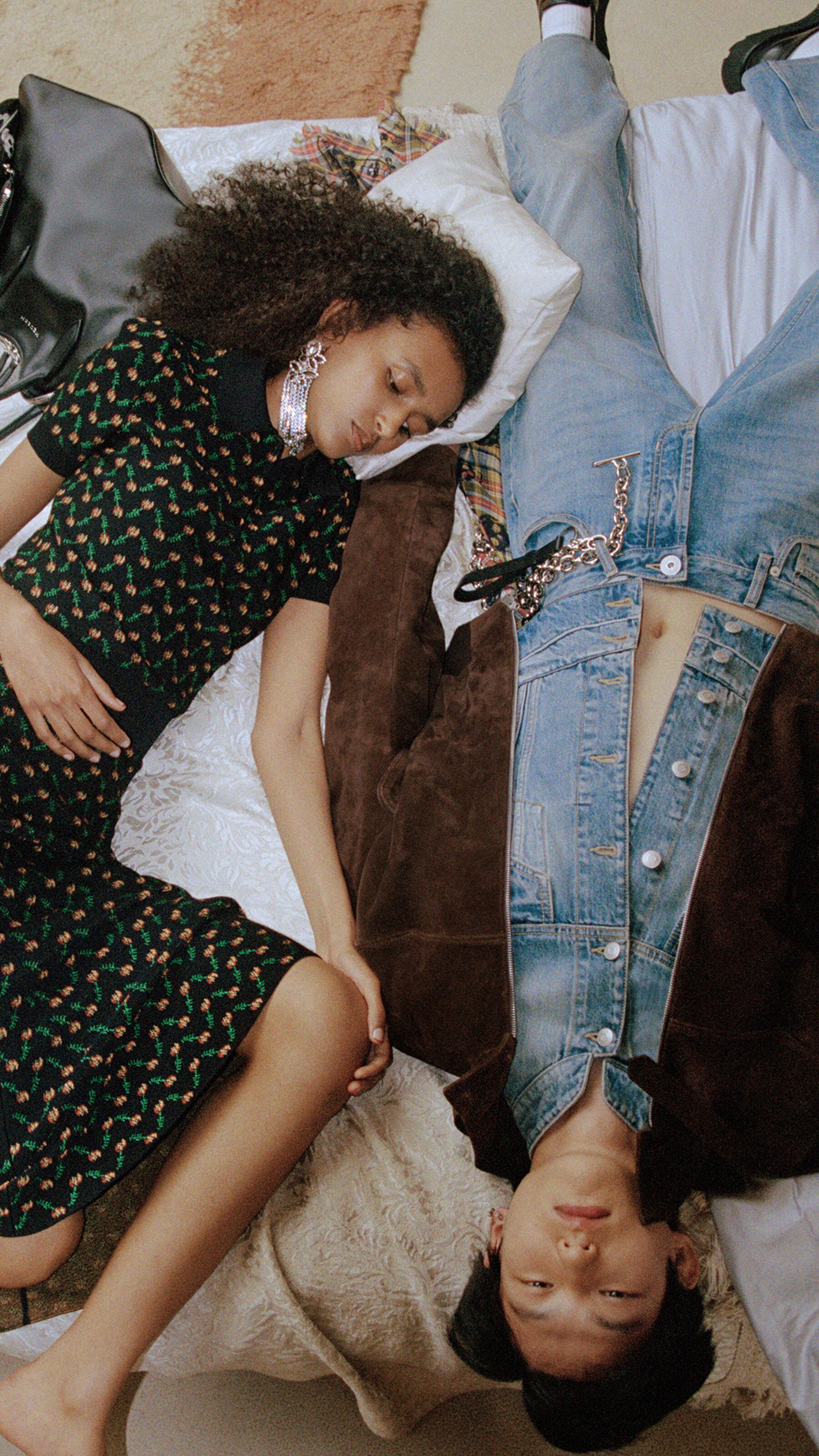 man wearing McQueen denim