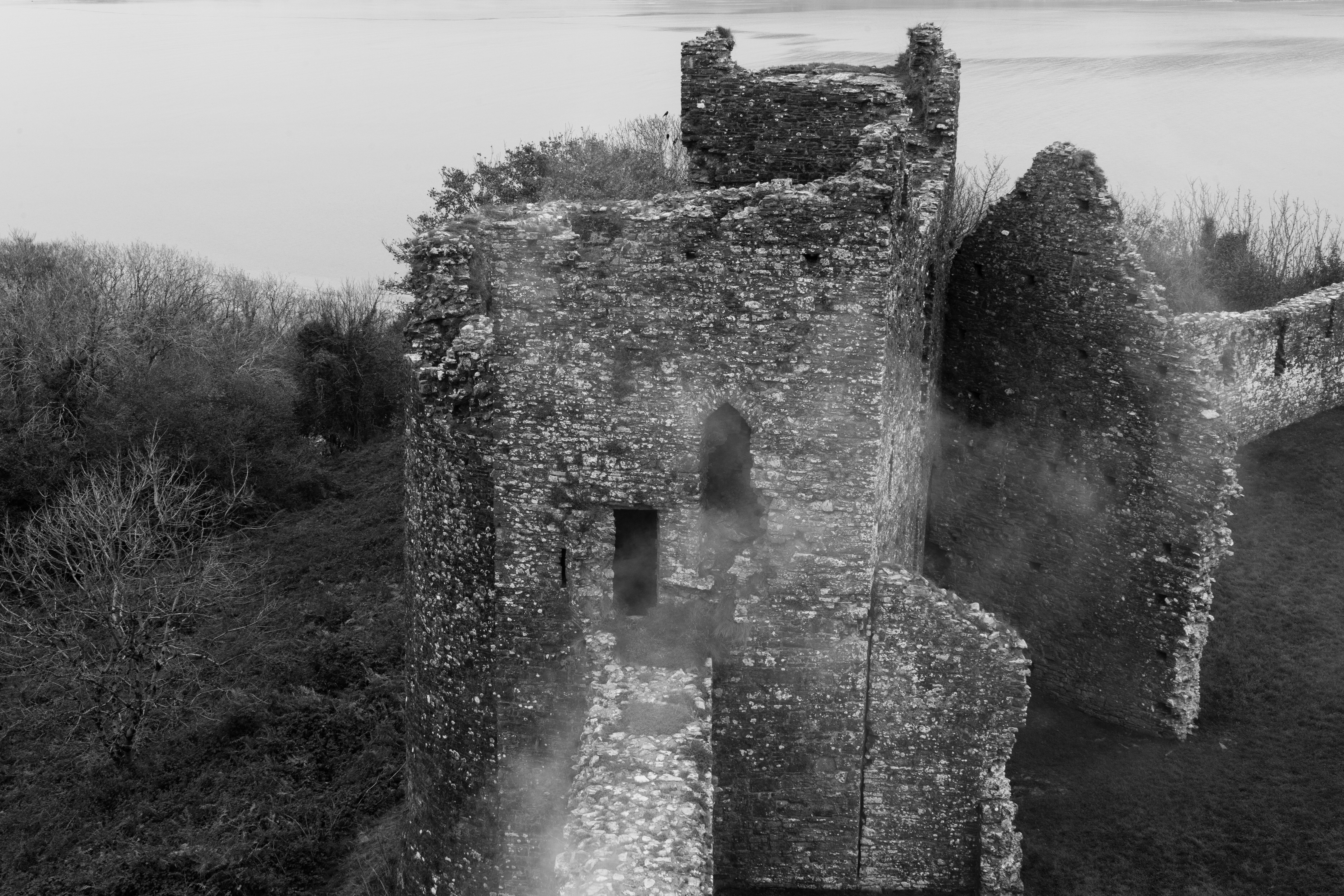 Llansteffan Castle Photographed on Set McQueen Spring Summer 2025 Campaign