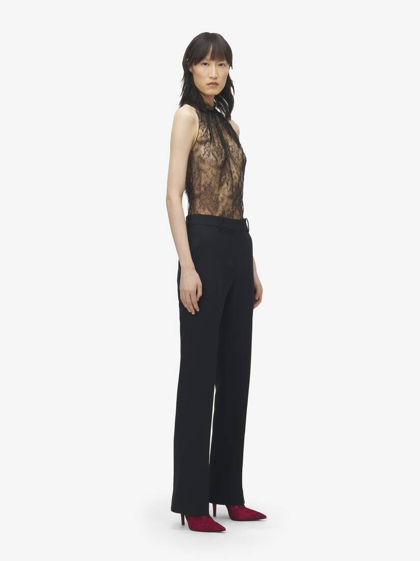 Wool Silk Tailored Trousers | Alexander McQueen - image 3