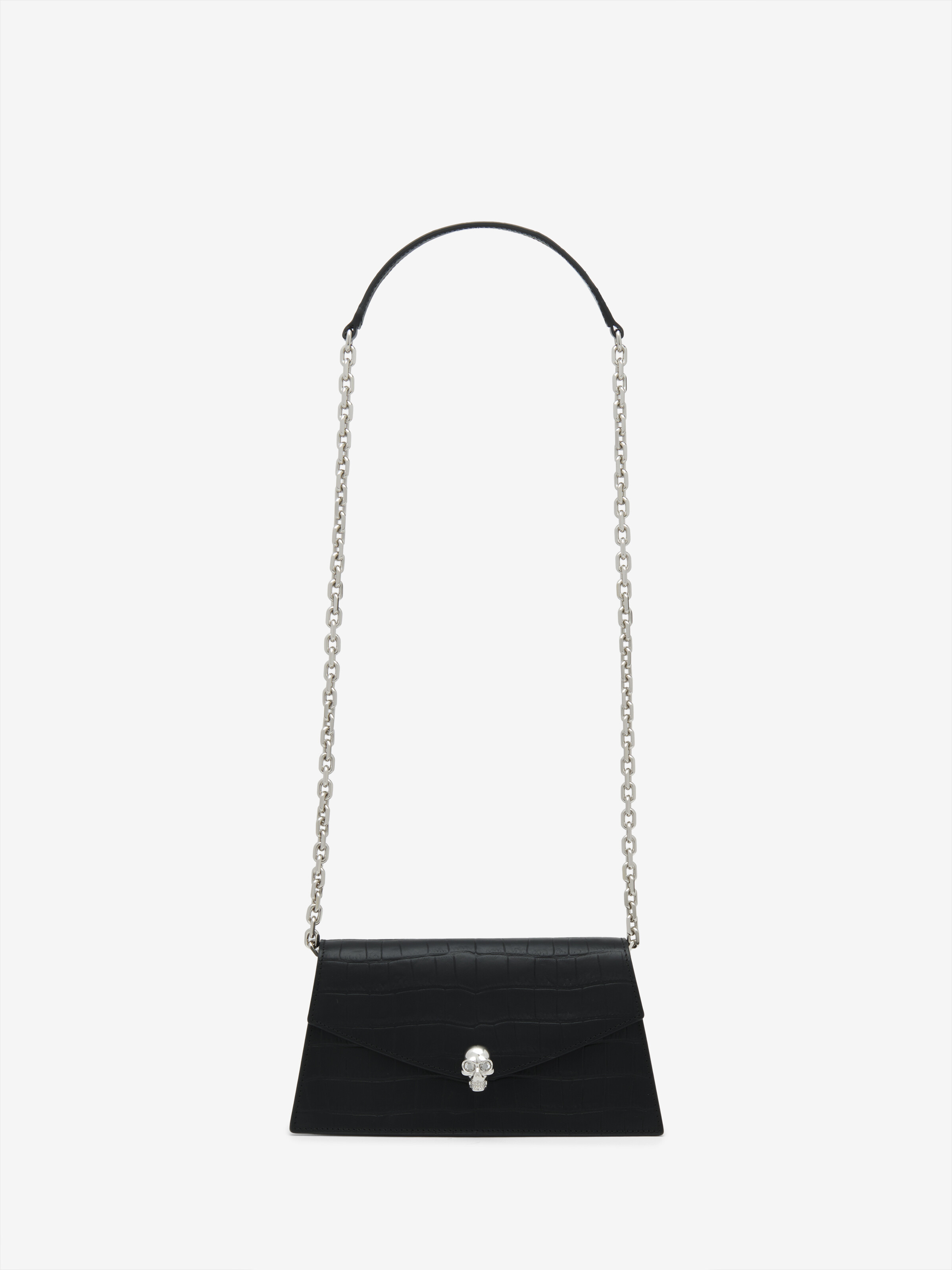 Women's Skull Mini in Black in Calf Leather | Alexander McQueen - image 5