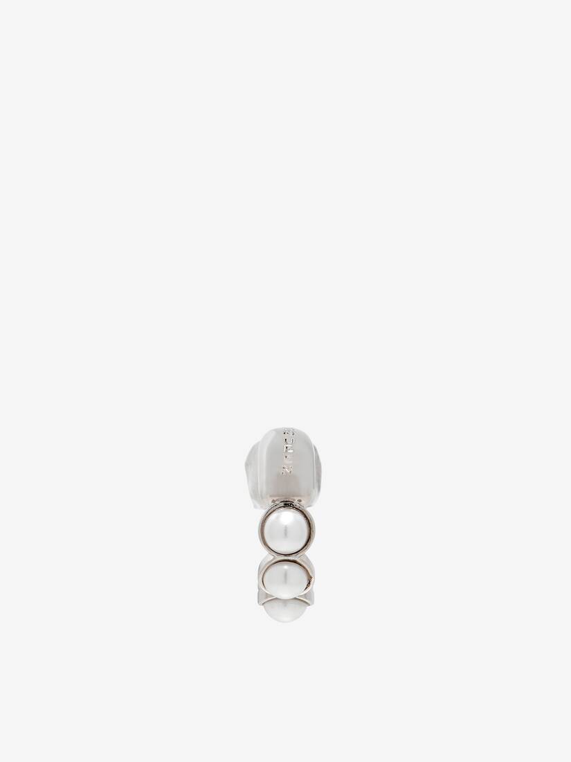 Skull & Pearl Earring | Alexander McQueen - image 1