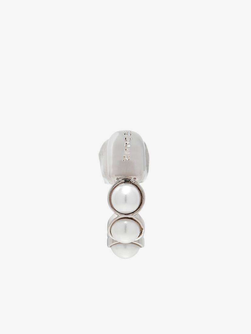 Skull & Pearl Earring | Alexander McQueen - image 1