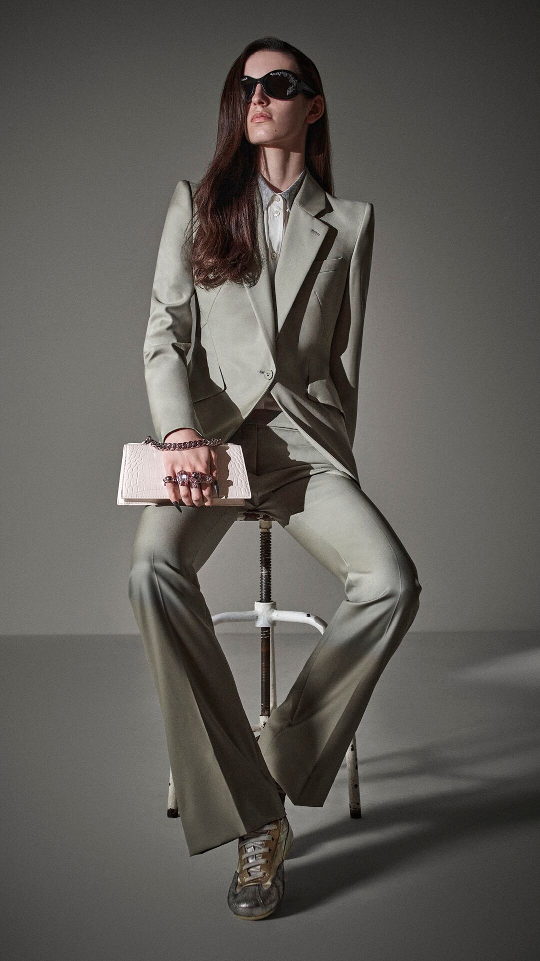 McQueen Pistachio tailoring