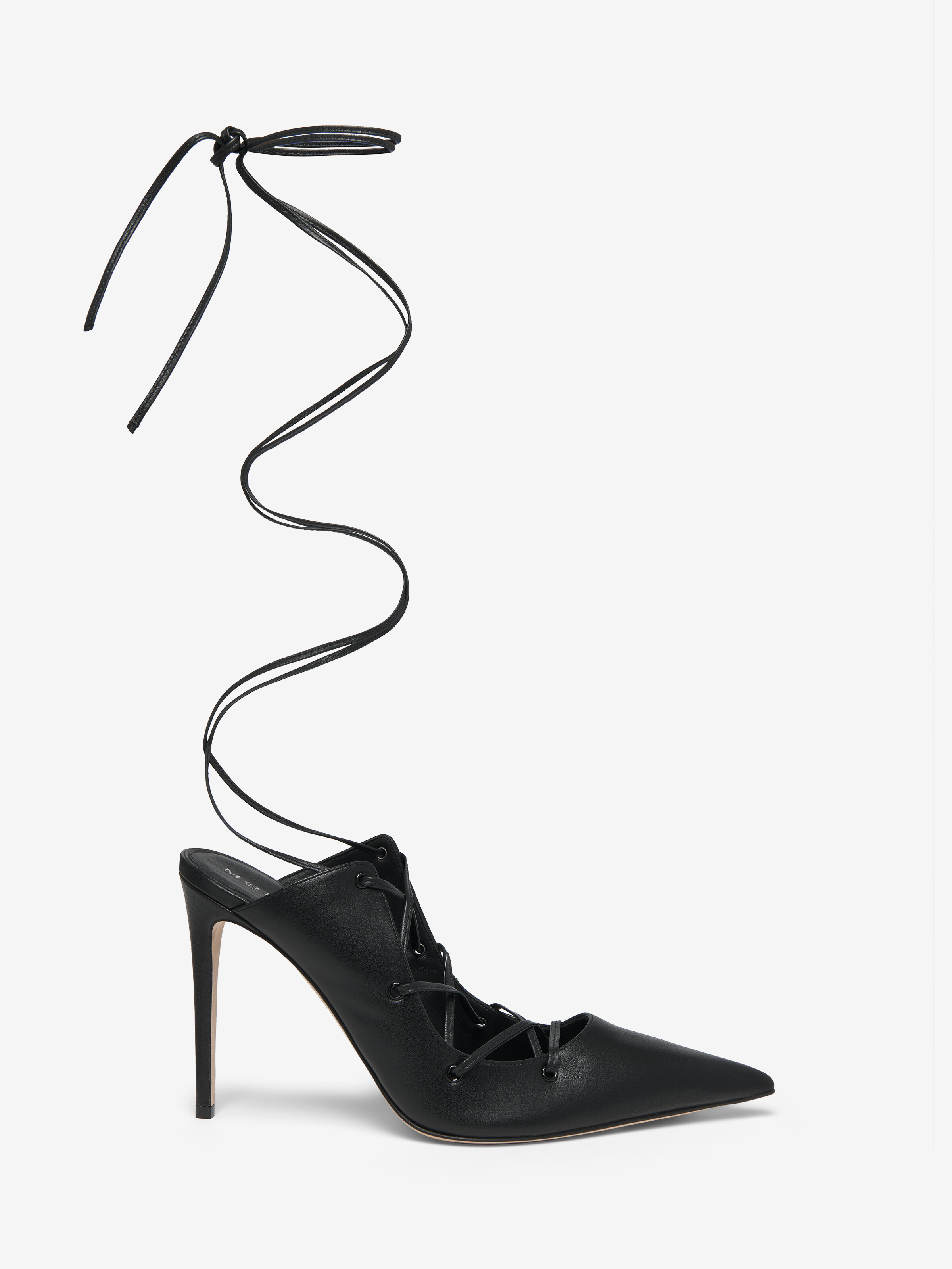 Women's Ghillie Pump in Black in Calf Leather | Alexander McQueen - image 1