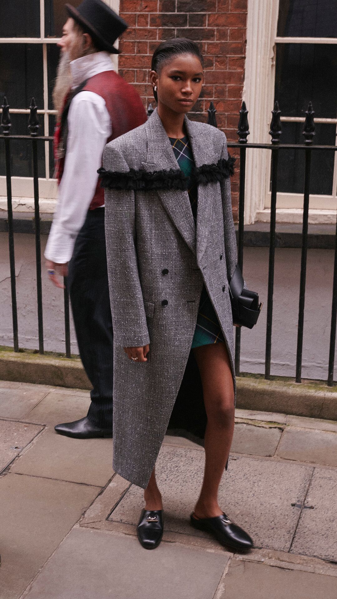 McQueen cut out outerwear coat