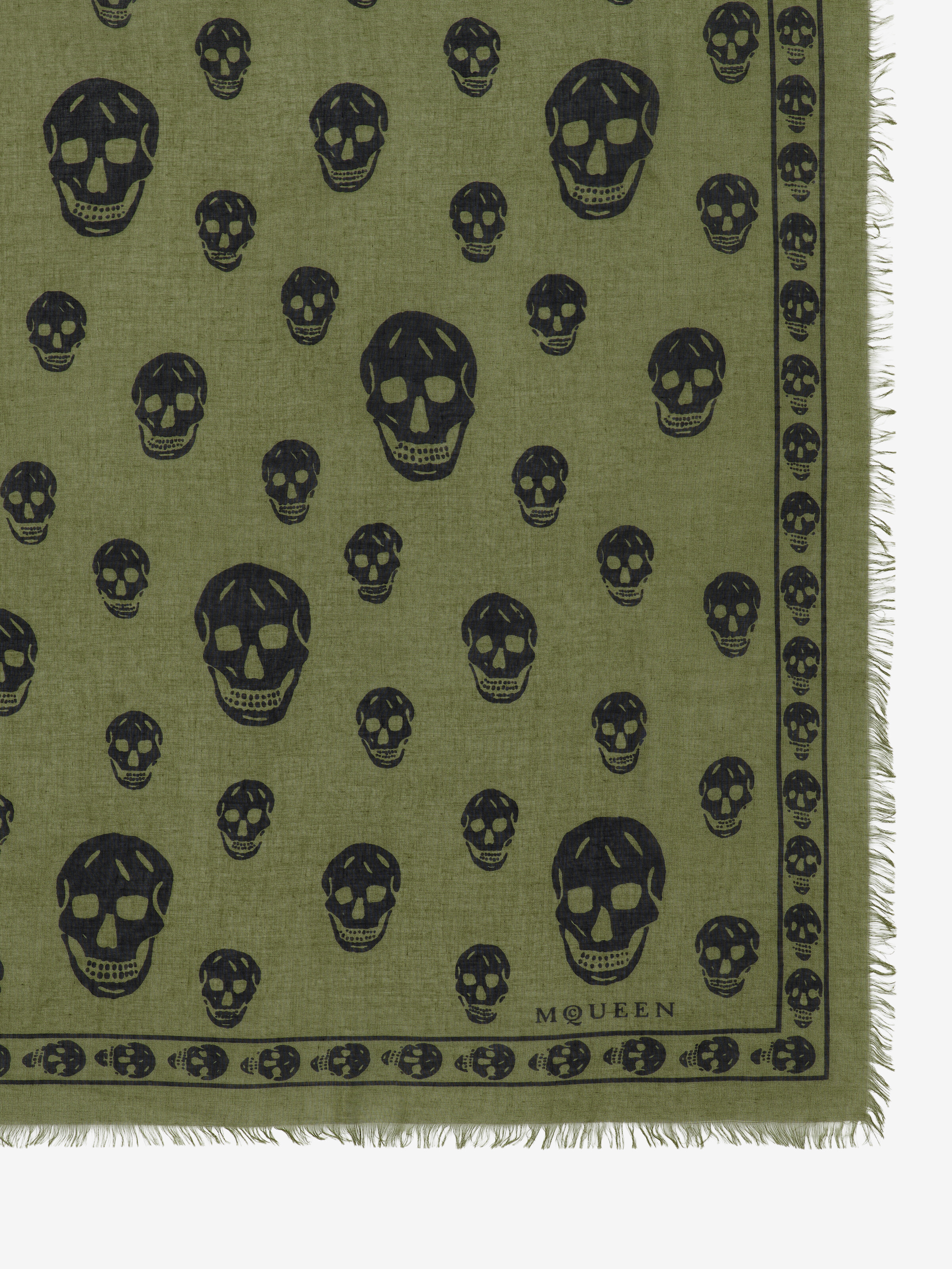 经典Skull围巾 in 面料: 85% 莫代尔纤维, 15% 桑蚕丝 | Alexander McQueen - image 3