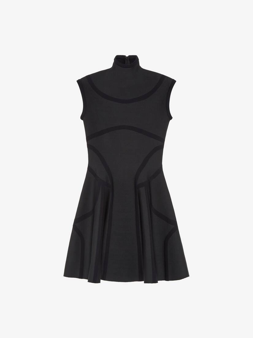 Anatomical Lines Knit Mini Dress | Alexander McQueen - image 1