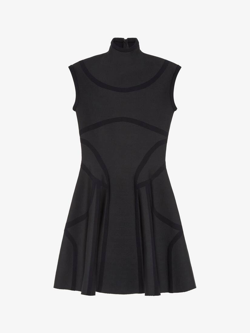 Anatomical Lines Knit Mini Dress | Alexander McQueen - image 1