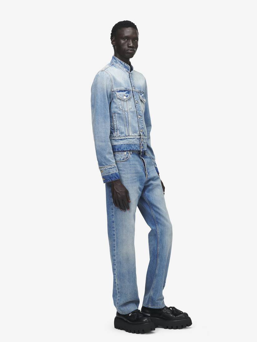 Giacca in denim con colletto rialzato | Alexander McQueen - image 3