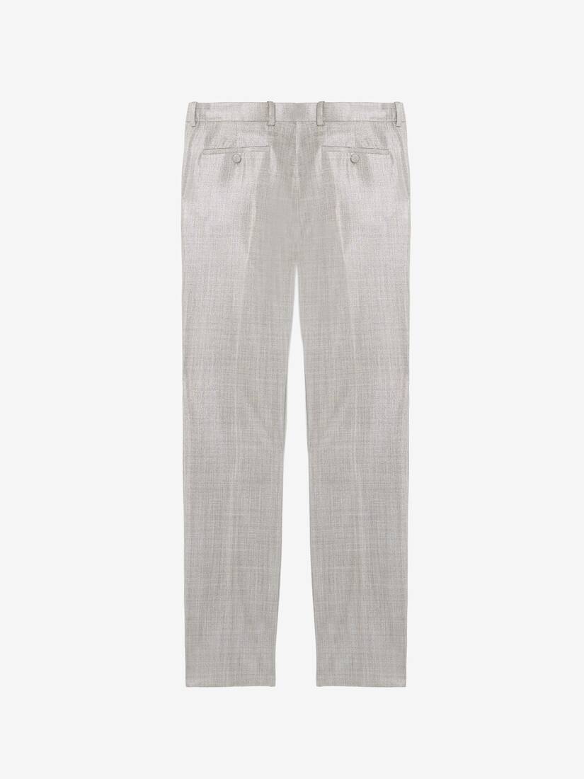 Metallic Tailored Trousers | Alexander McQueen - image 3