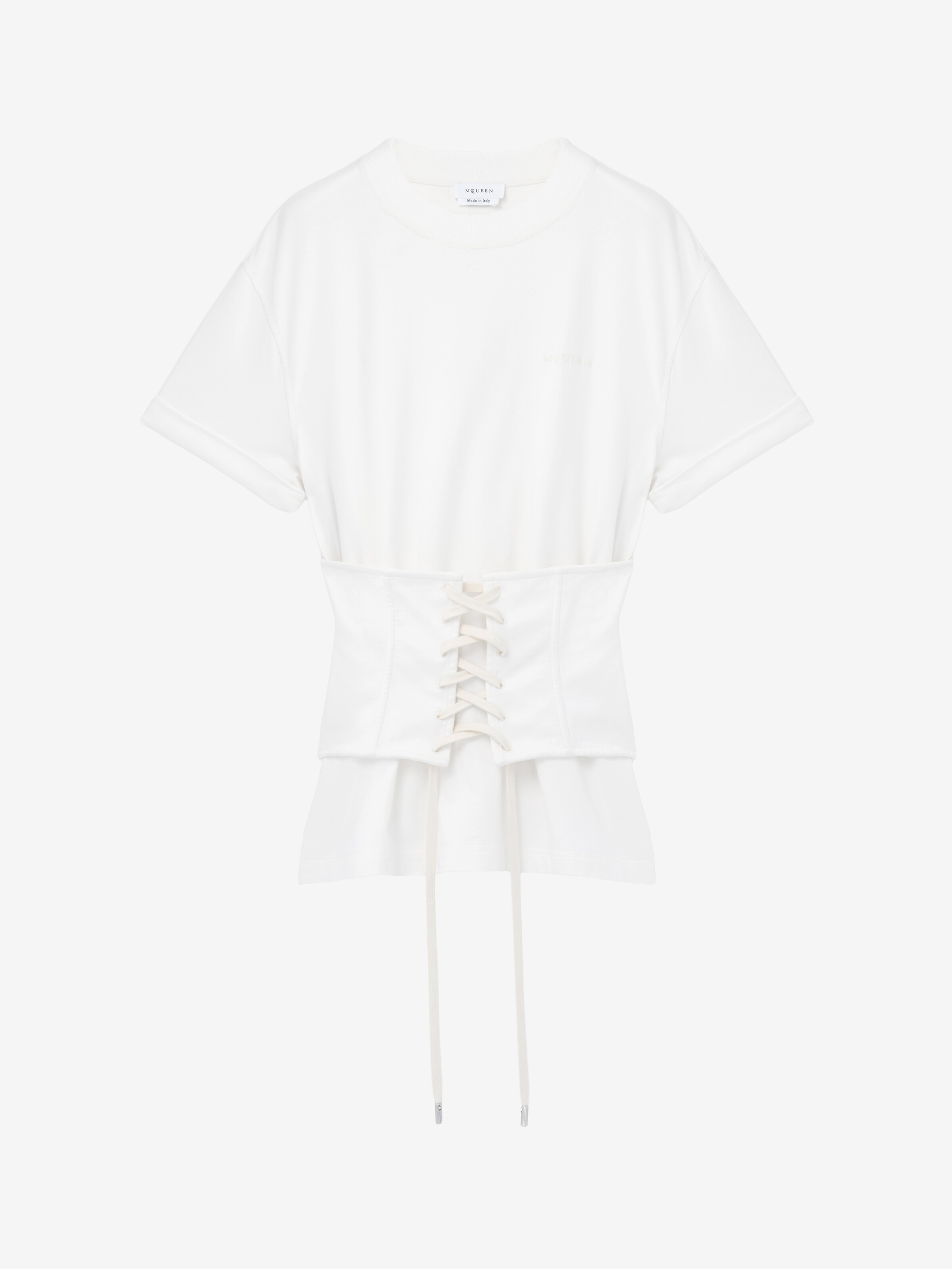 束腰T恤 in 100% 棉 | Alexander McQueen - image 1