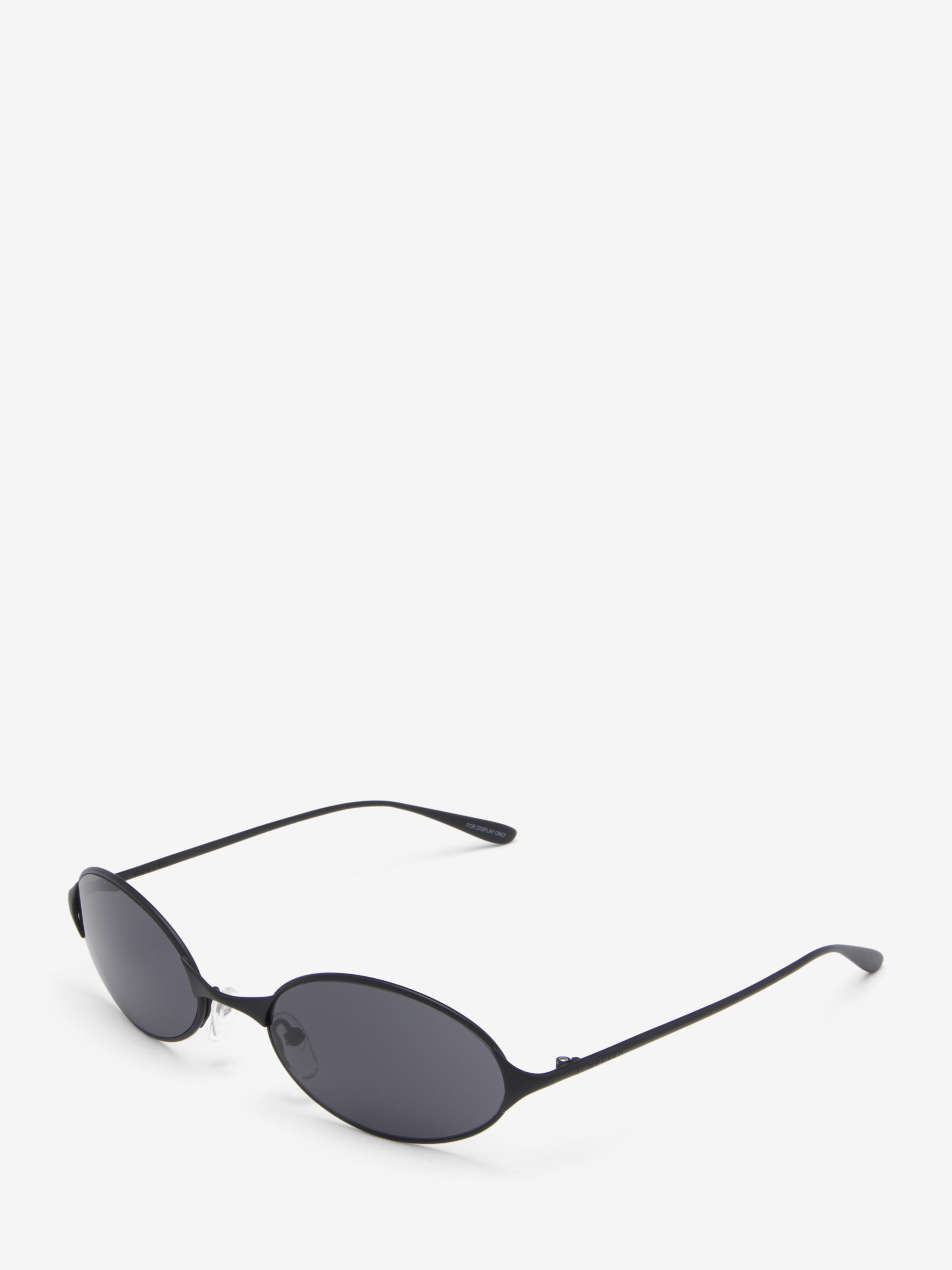 Neo Oval Sunglasses in Silver in Metal | Alexander McQueen - image 2