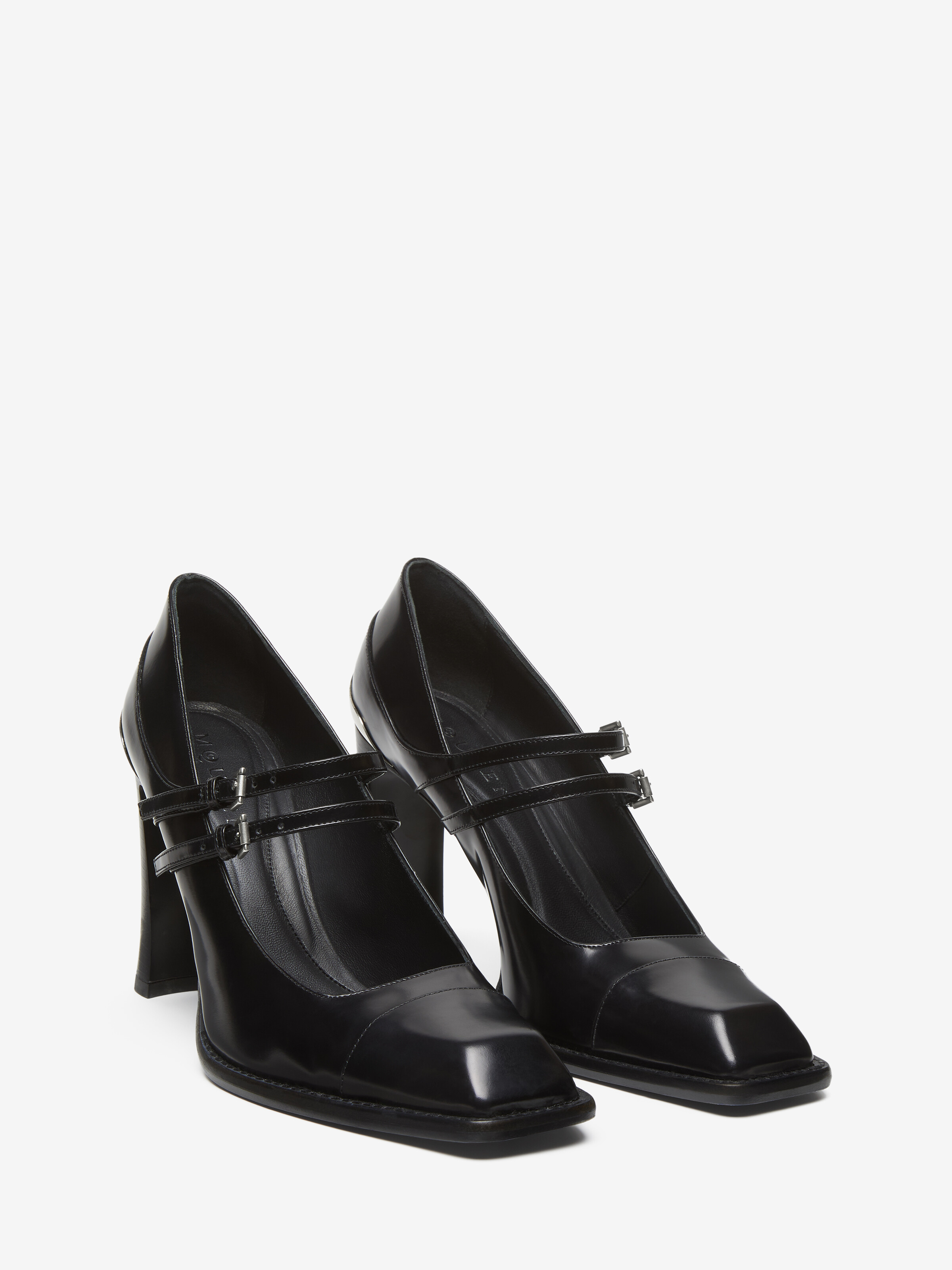 Women's Niko Mary Jane in Black in Calf Leather | Alexander McQueen - image 3