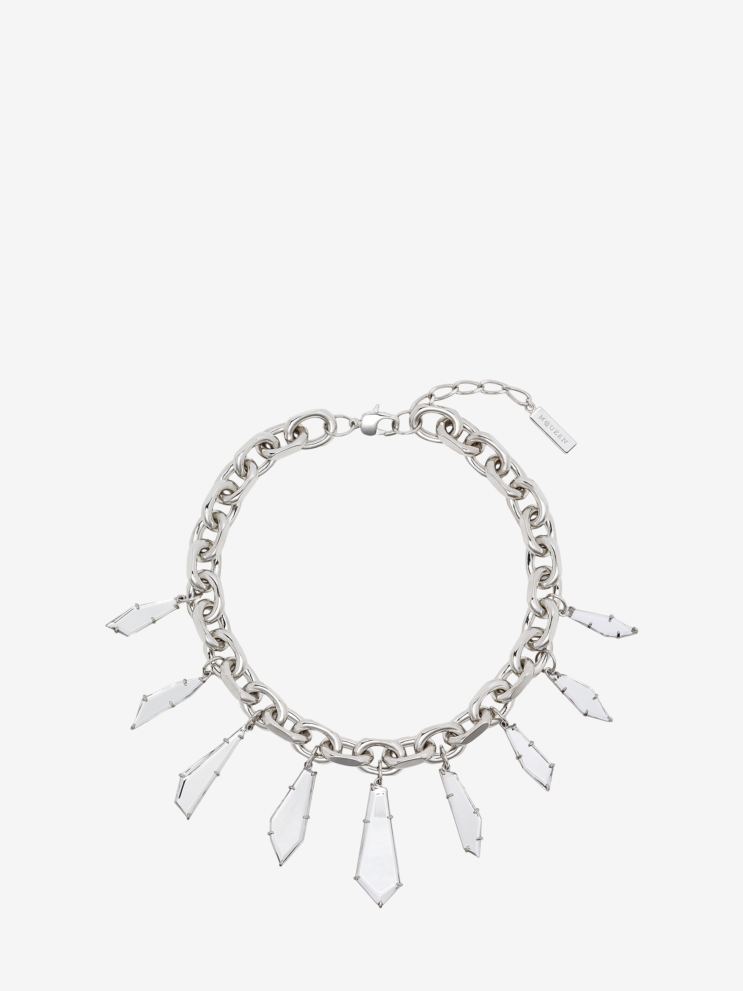 Collier à miroirs pour Femme en Finition argent in Laiton | Alexander McQueen - image 1