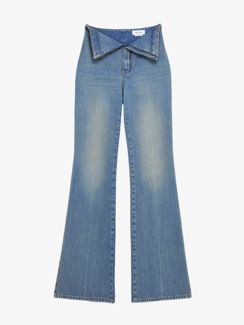 Fold Over Waist Jeans | Alexander McQueen - image 1