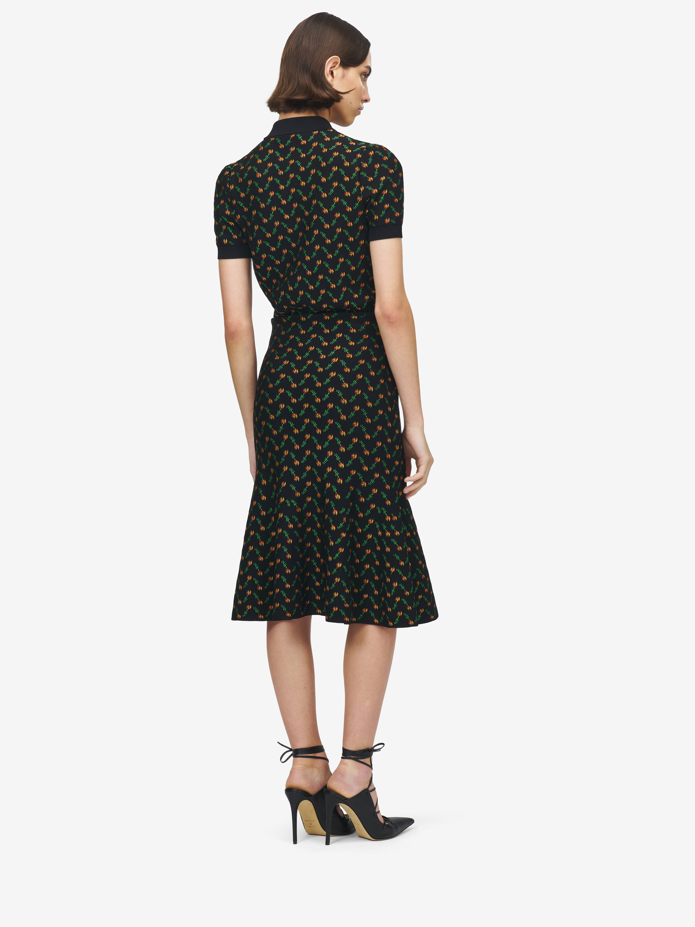 Blumen-Jacquard-Rock