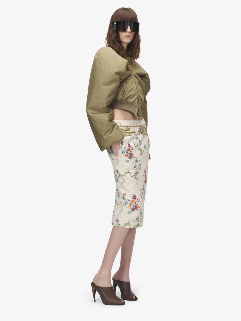 Summer Floral Pencil Skirt | Alexander McQueen - image 3