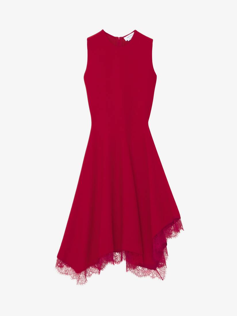 Lace Trim A-Line Dress | Alexander McQueen - image 1