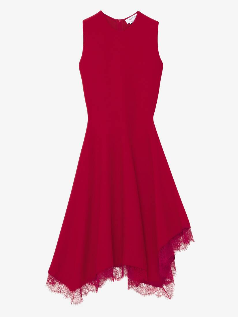 Lace Trim A-Line Dress | Alexander McQueen - image 1