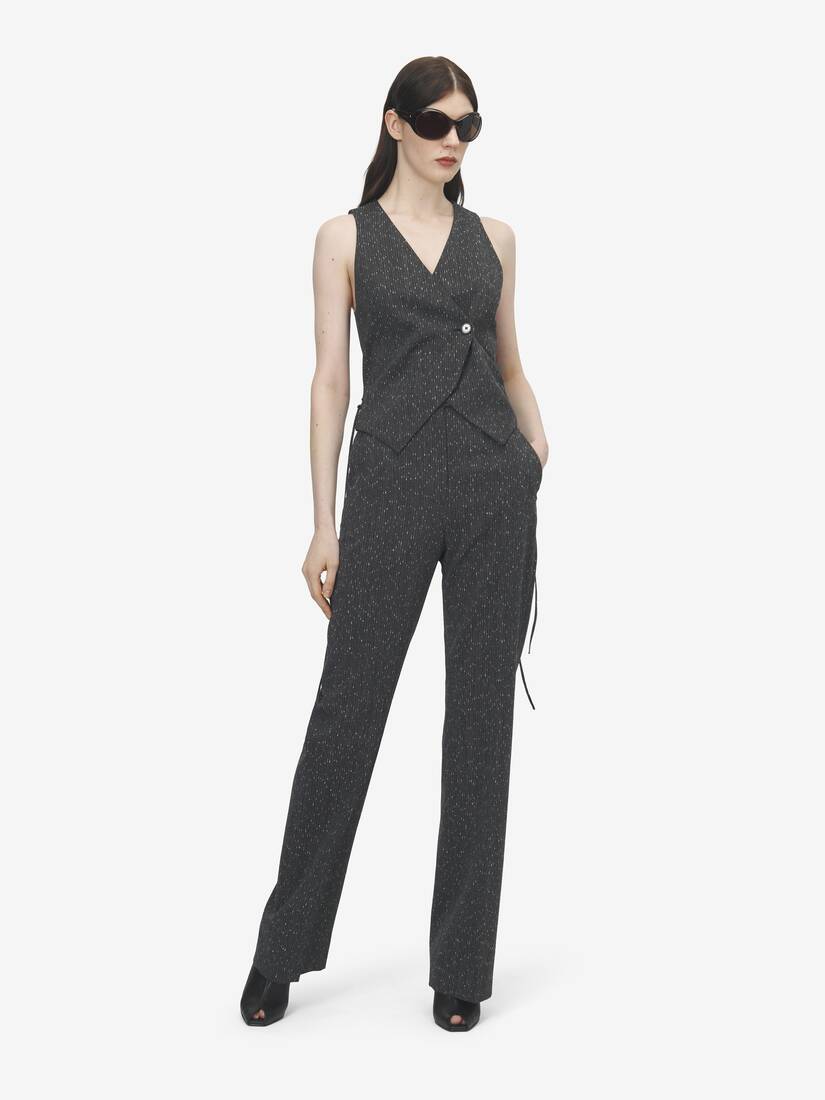 Pantalon à fines rayures mouchetées | Alexander McQueen - image 2