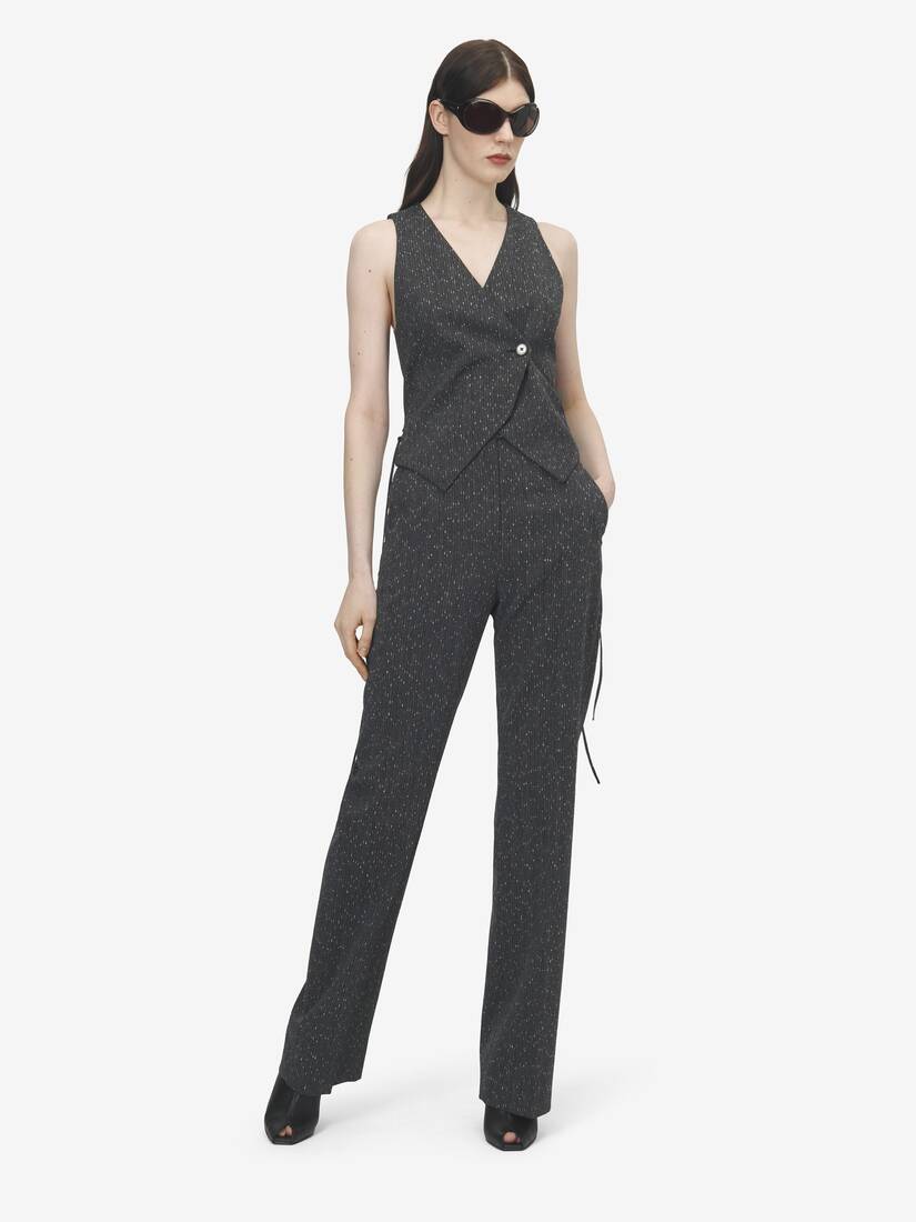 Pantalon à fines rayures mouchetées | Alexander McQueen - image 2