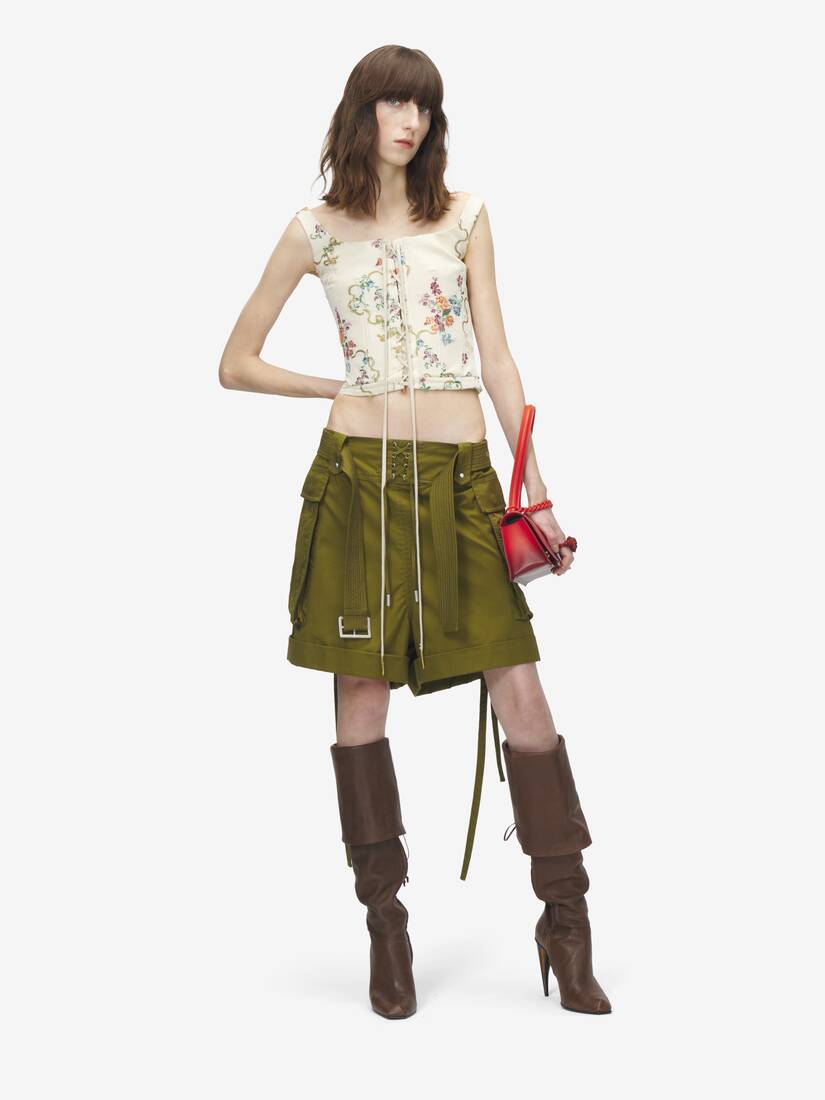 Summer Floral Corset Top | Alexander McQueen - image 2