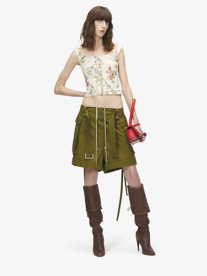 Summer Floral Corset Top | Alexander McQueen - image 2
