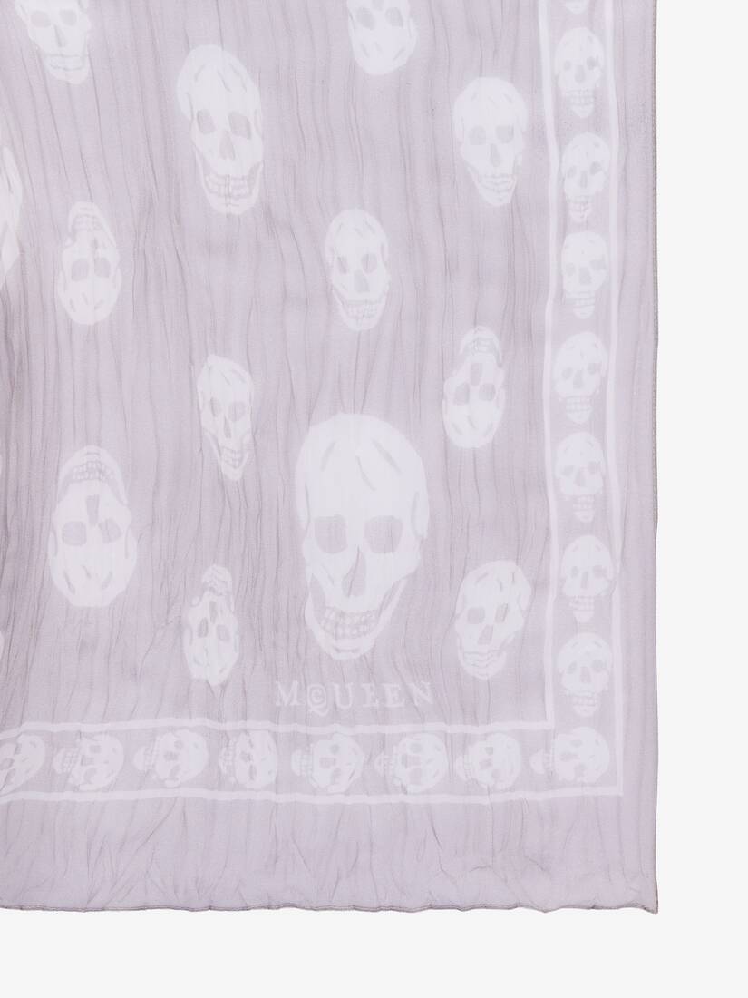 Pleated Skull Scarf | Alexander McQueen - image 2