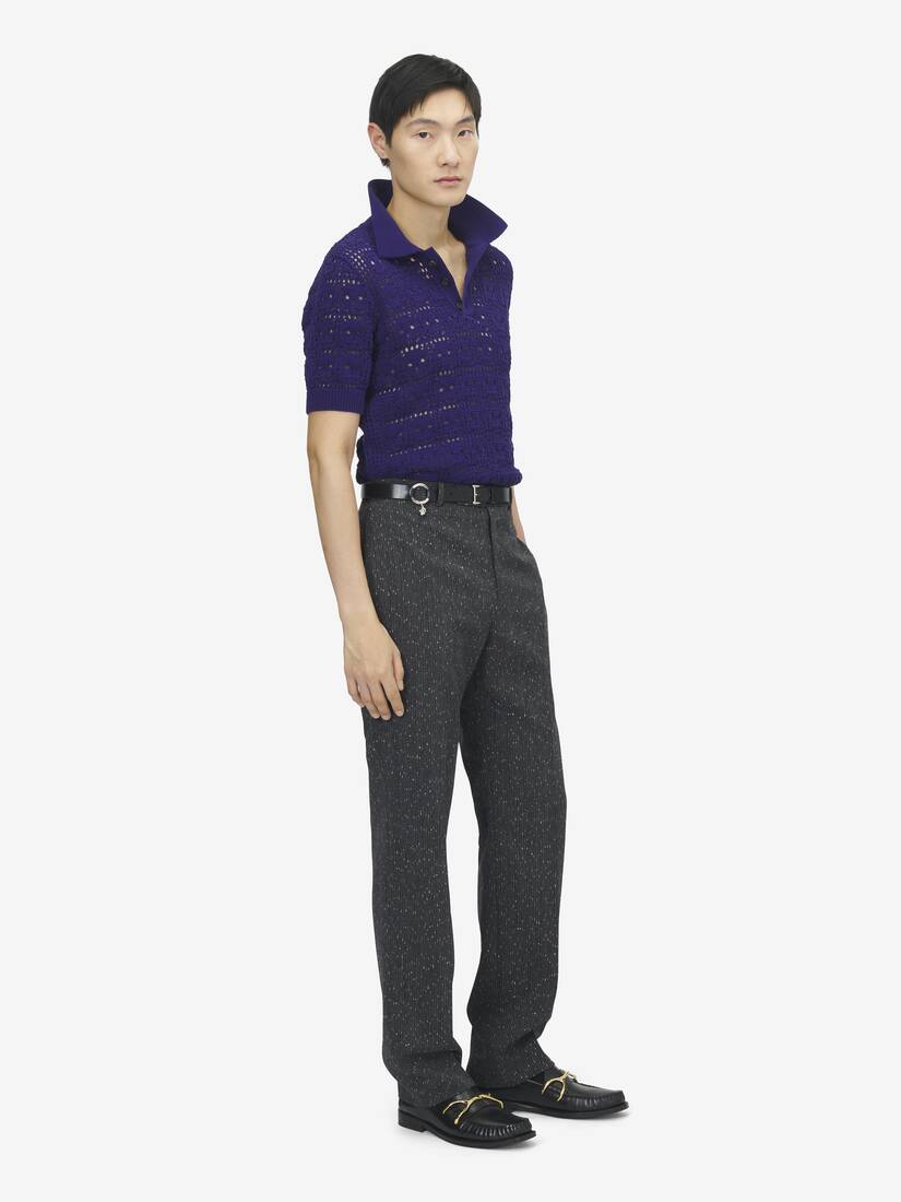 Skull Crochet Polo Shirt | Alexander McQueen - image 3