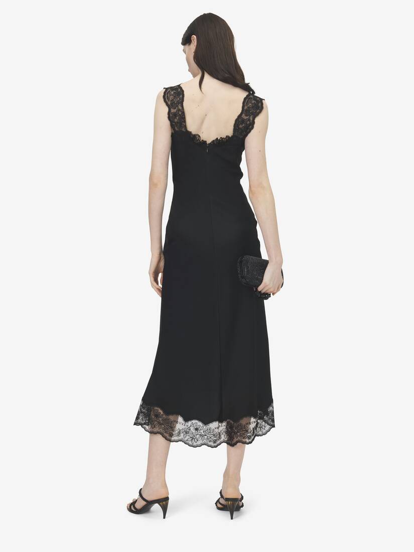 Lace Trim Midi Dress | Alexander McQueen - image 4