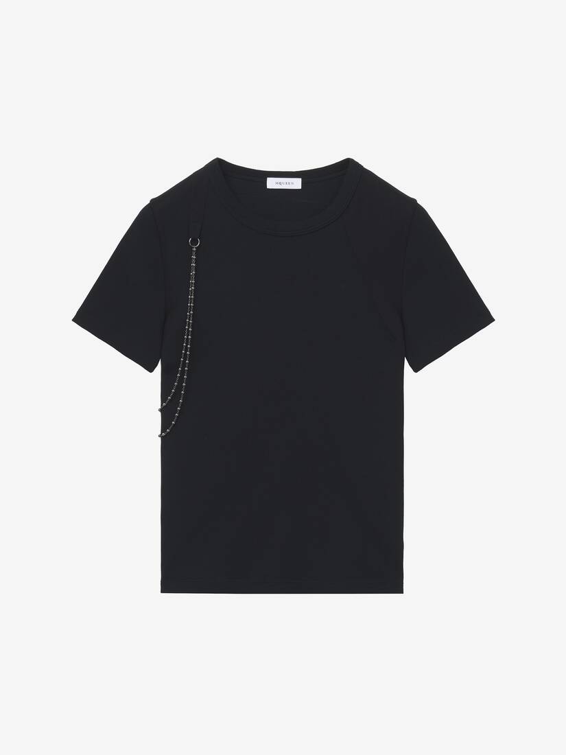 链条背带T恤 | Alexander McQueen - image 1