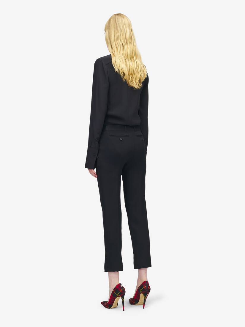 Pantalon cropped ajusté