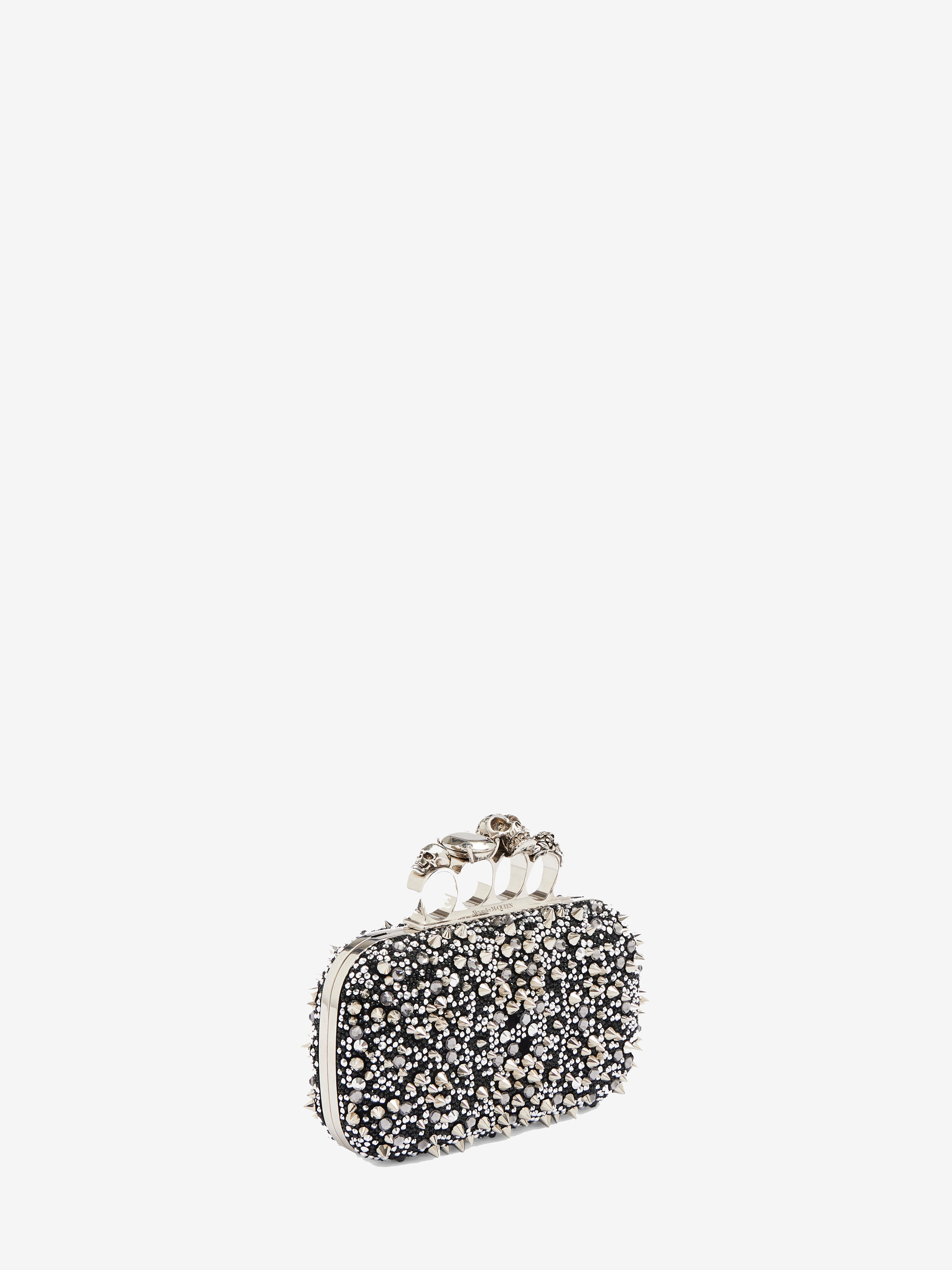 Women's Knuckle Clutch in Black in Calf Leather | Alexander McQueen - image 2