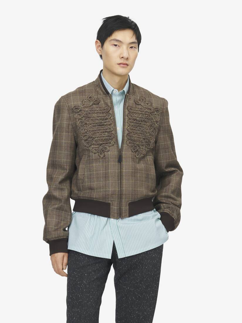 Blouson aviateur à carreaux Prince-de-Galles | Alexander McQueen - image 6