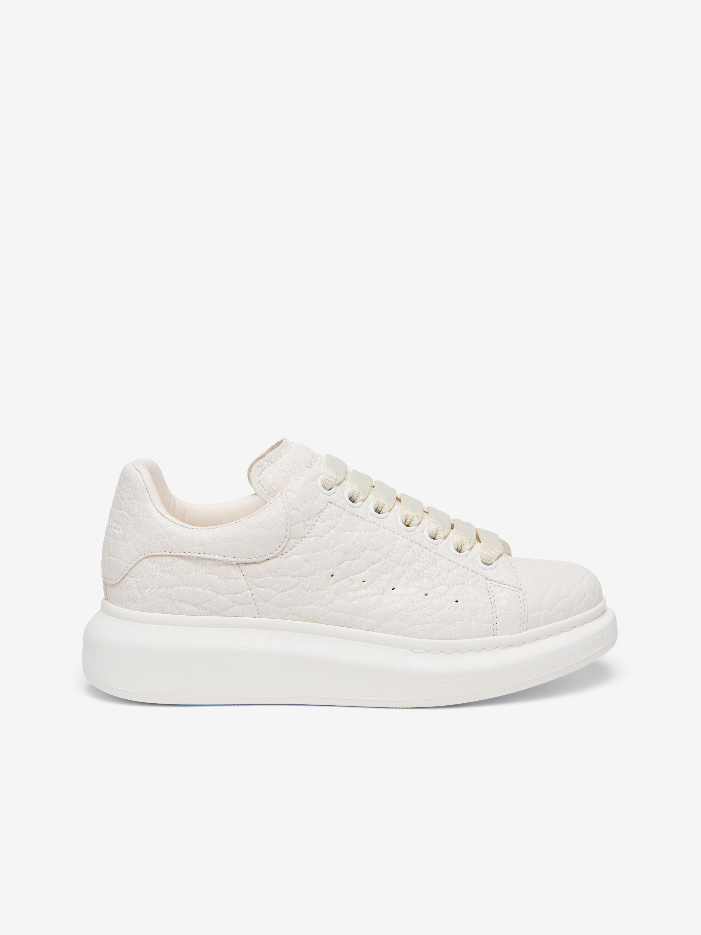 Women's Oversized Sneaker in Off White in Shearling | Alexander McQueen - image 1