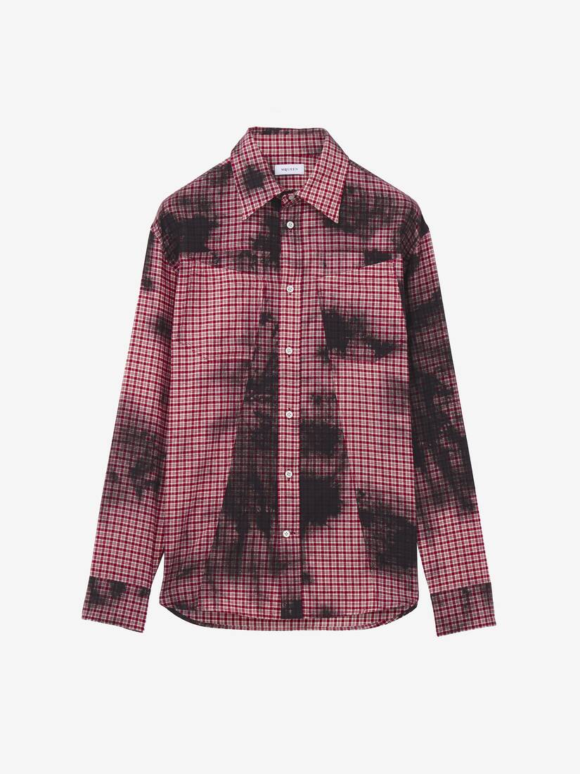 Chemise en flanelle dégradée à carreaux | Alexander McQueen - image 1