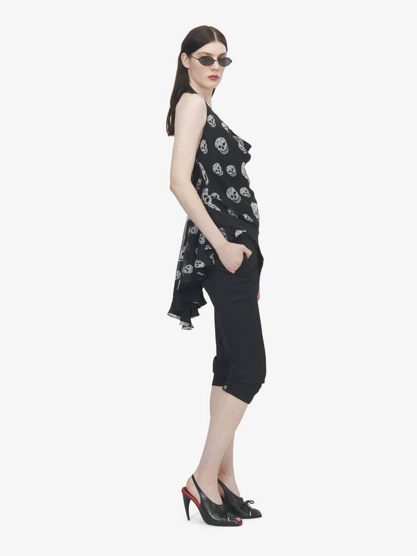 Asymmetrisches Top mit Skull-Print | Alexander McQueen - image 3