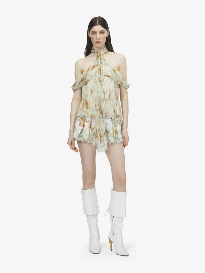 Floral Pleated Top | Alexander McQueen - image 2