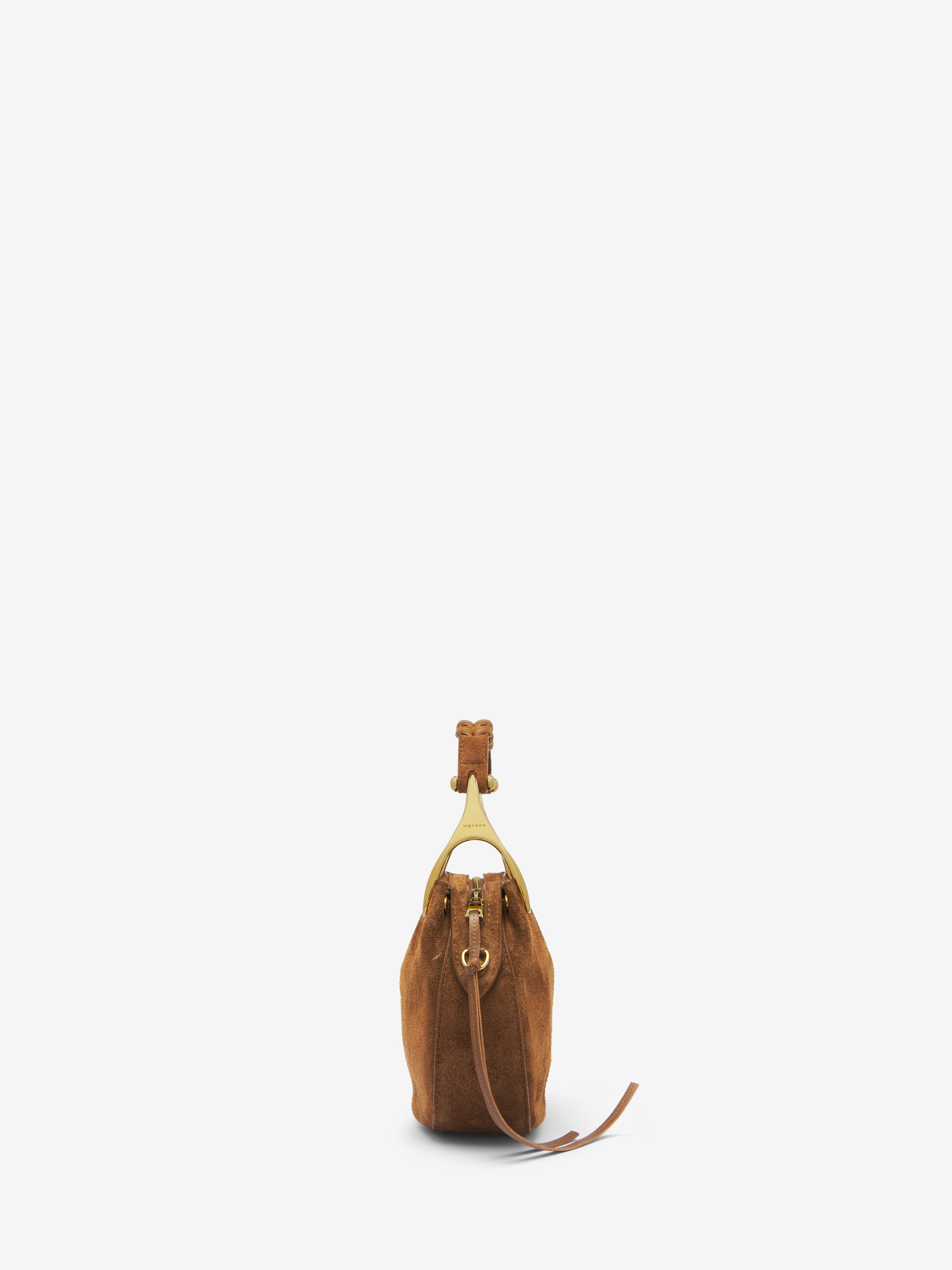 Women's Wishbone Mini in Brown in Calf Leather | Alexander McQueen - image 3