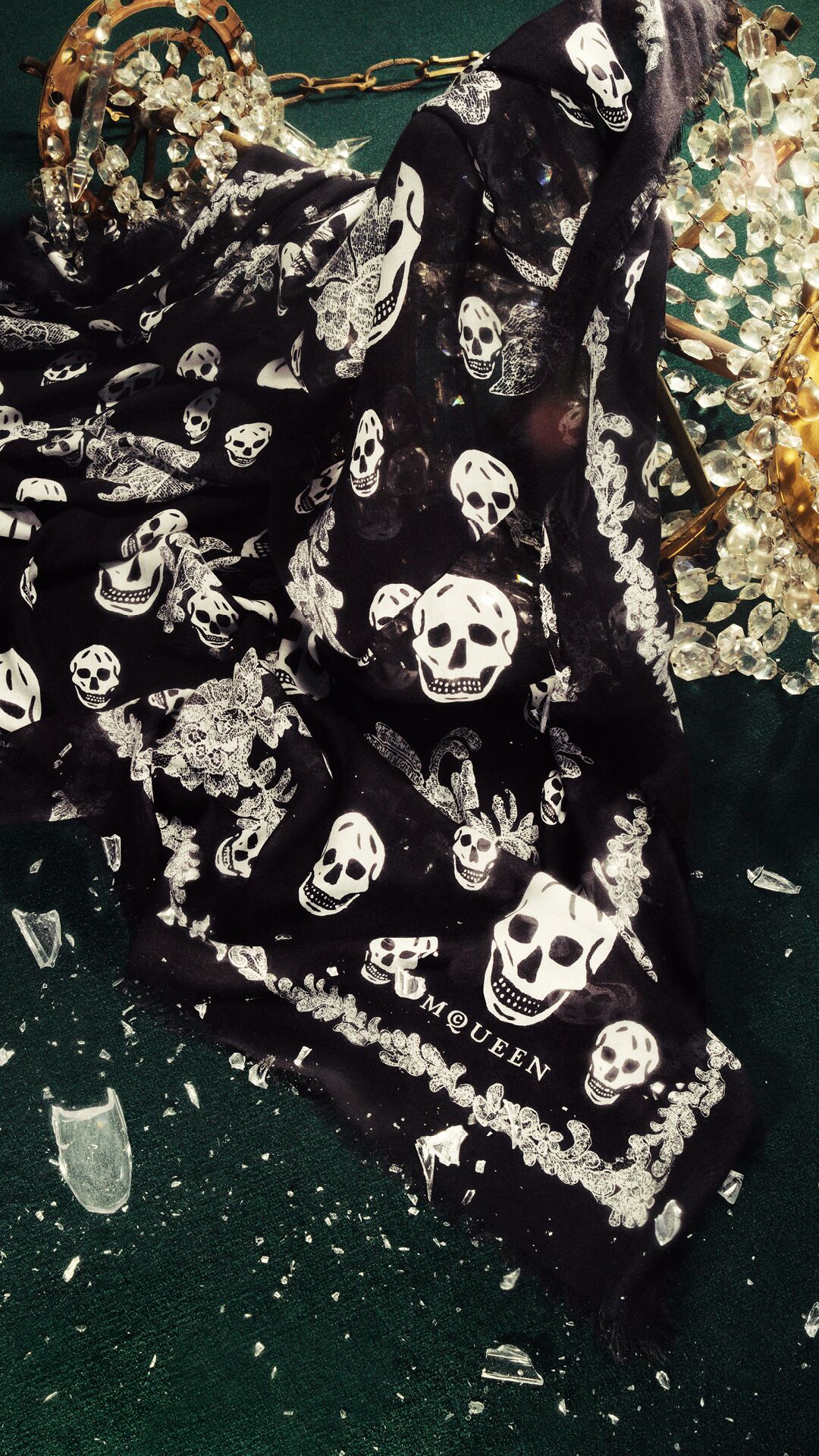 McQueen Skull Scarf