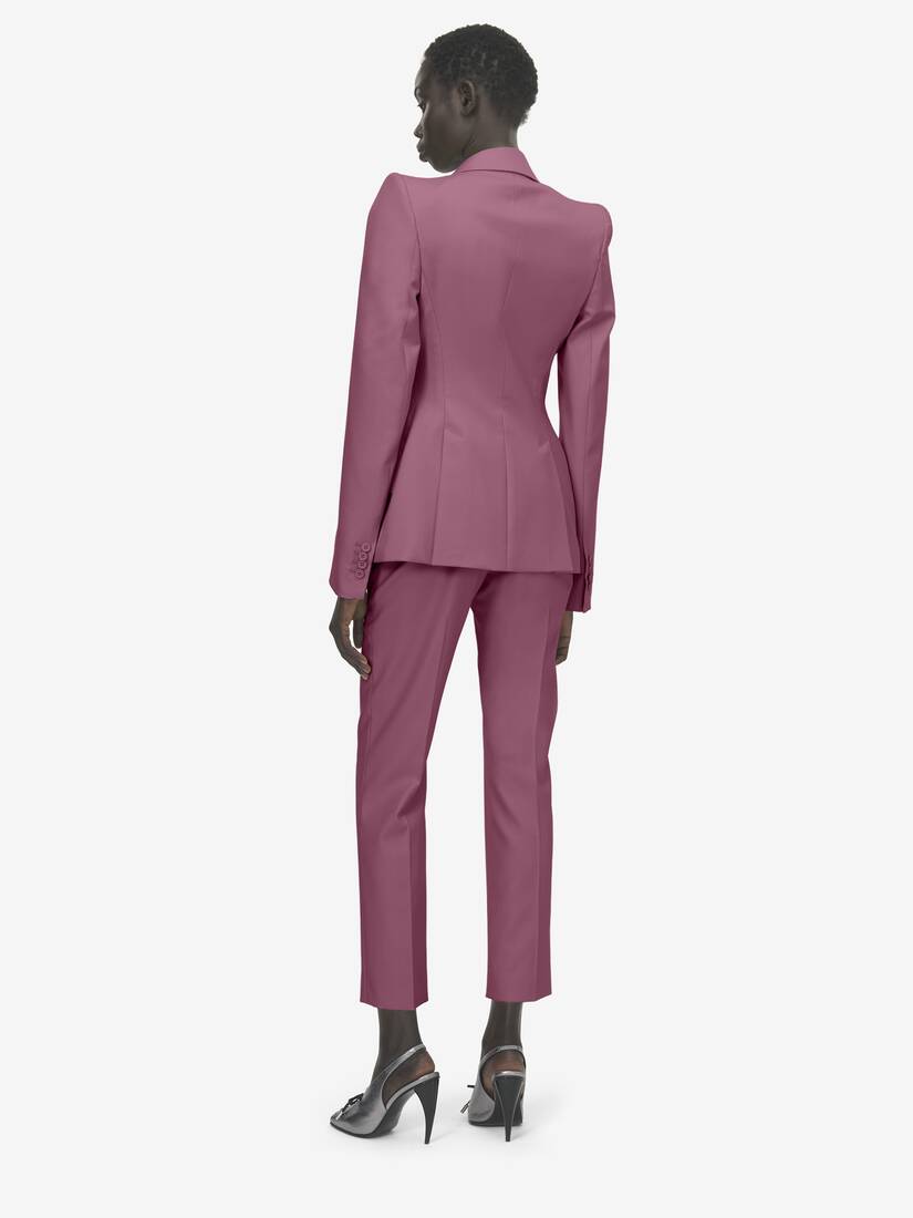 Pantalon cigarette en gabardine de laine | Alexander McQueen - image 4