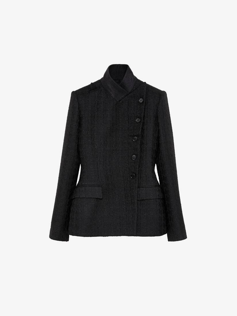 Light Tweed Single-breasted Jacket | Alexander McQueen - image 1