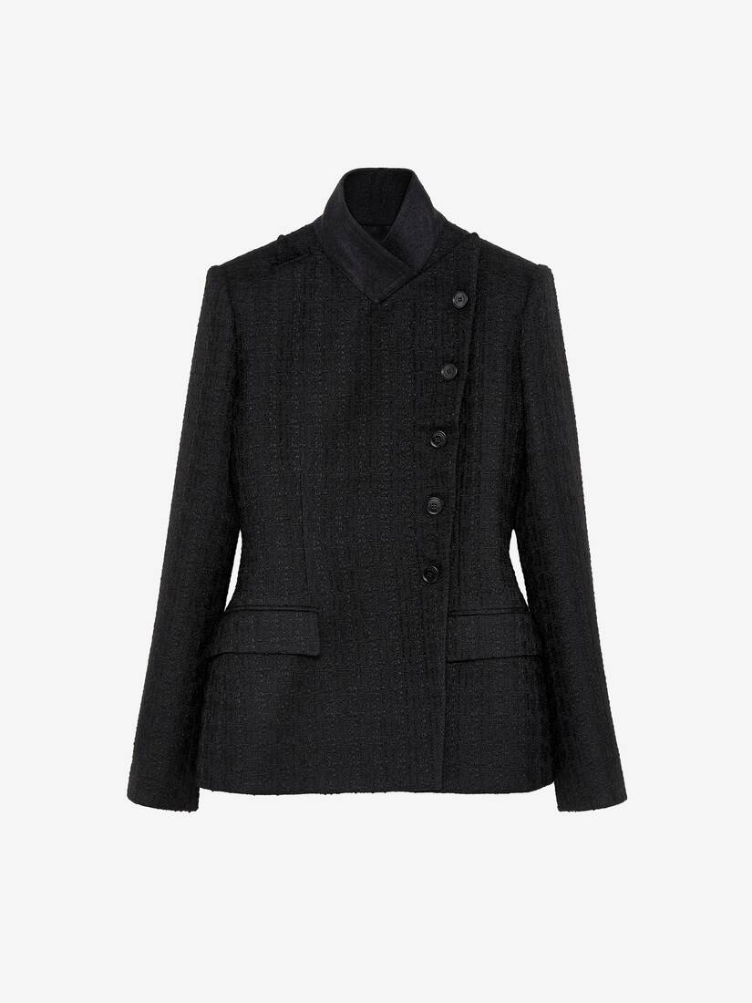 Light Tweed Single-breasted Jacket | Alexander McQueen - image 1