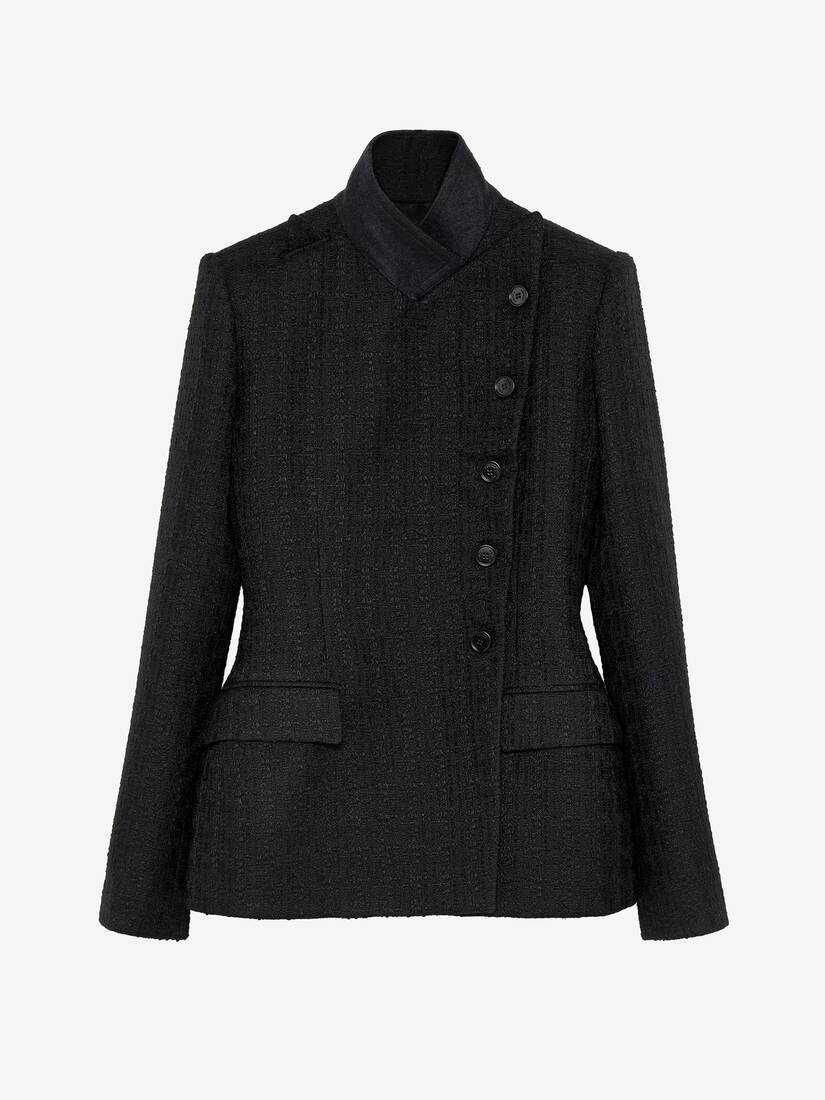 Light Tweed Single-breasted Jacket | Alexander McQueen - image 1