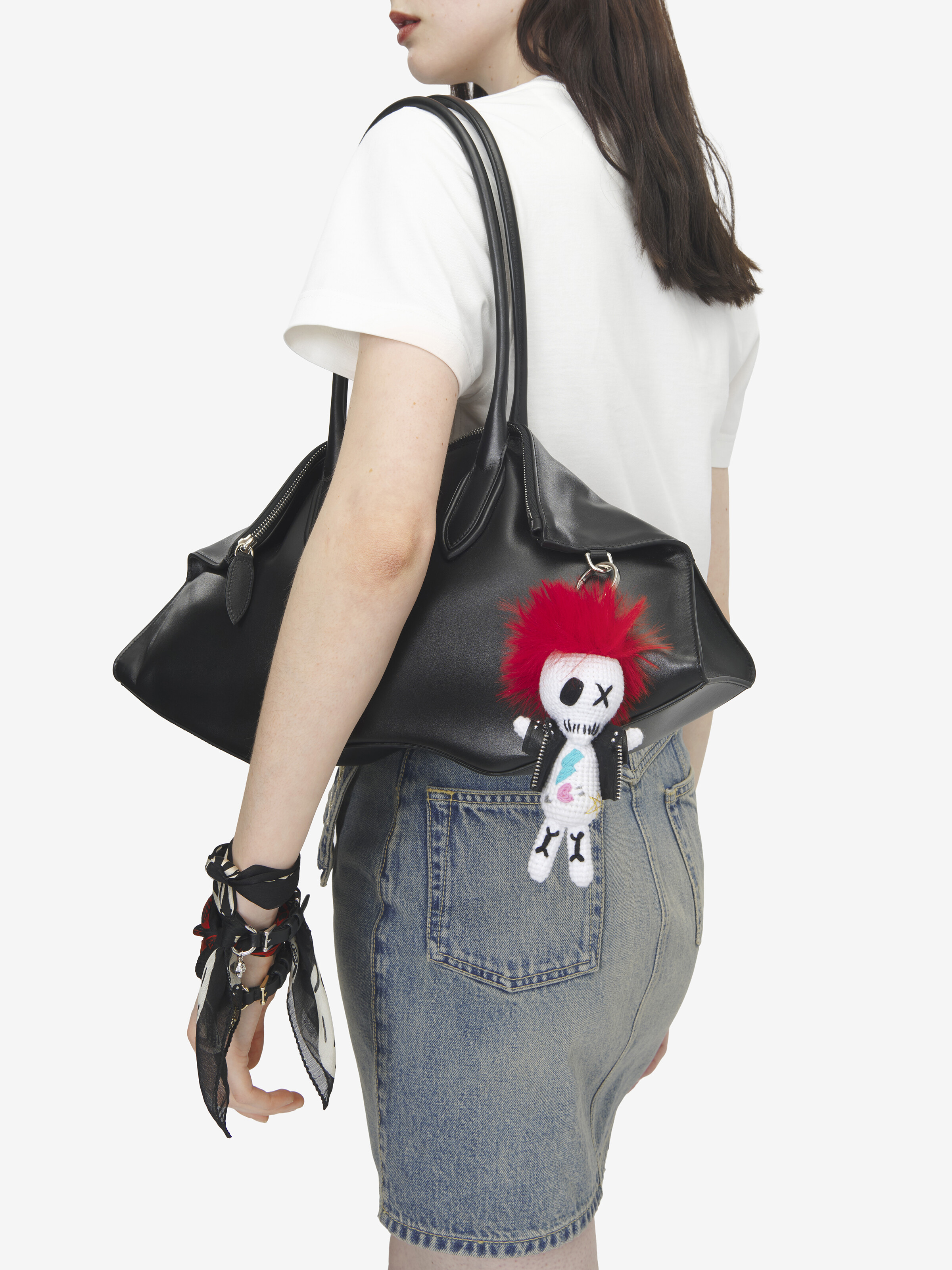 Women's The Doll Punk in Multicolor in 65% Cotton, 15% Polyester, 15% Polyurethane, 5% Nylon | Alexander McQueen - image 2