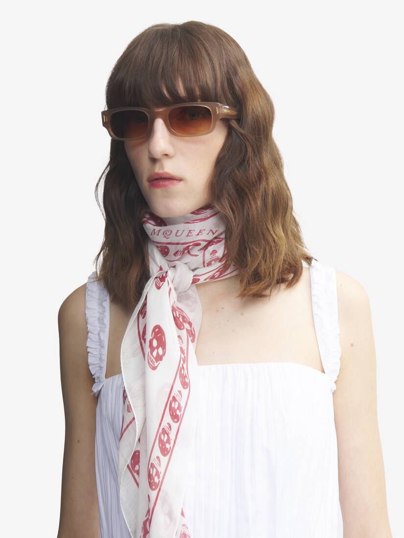 T-Bar铆钉Panthos框太阳眼镜 | Alexander McQueen - image 4