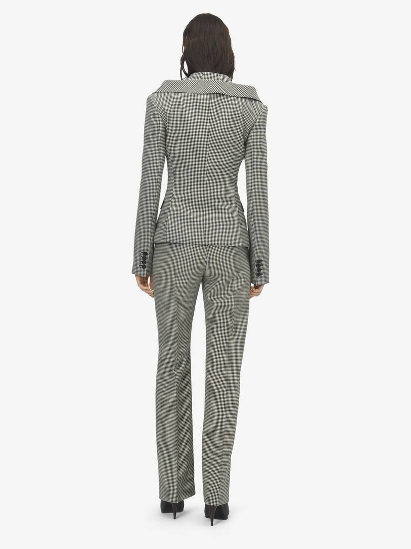 Pantalon droit, à carreaux vichy | Alexander McQueen - image 4