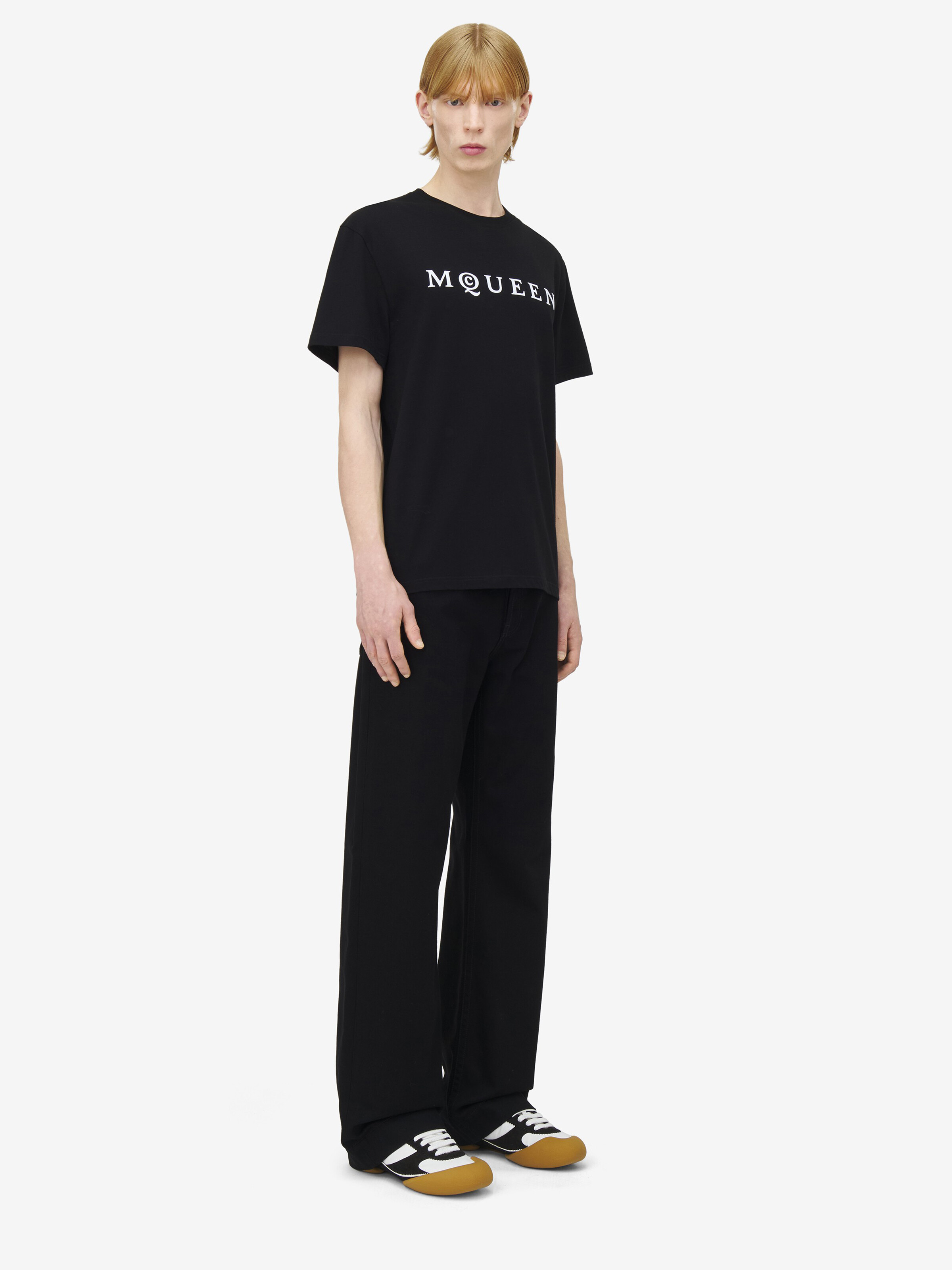 McQueen-T-Shirt pour Homme en Noir in 100% Coton | Alexander McQueen - image 3