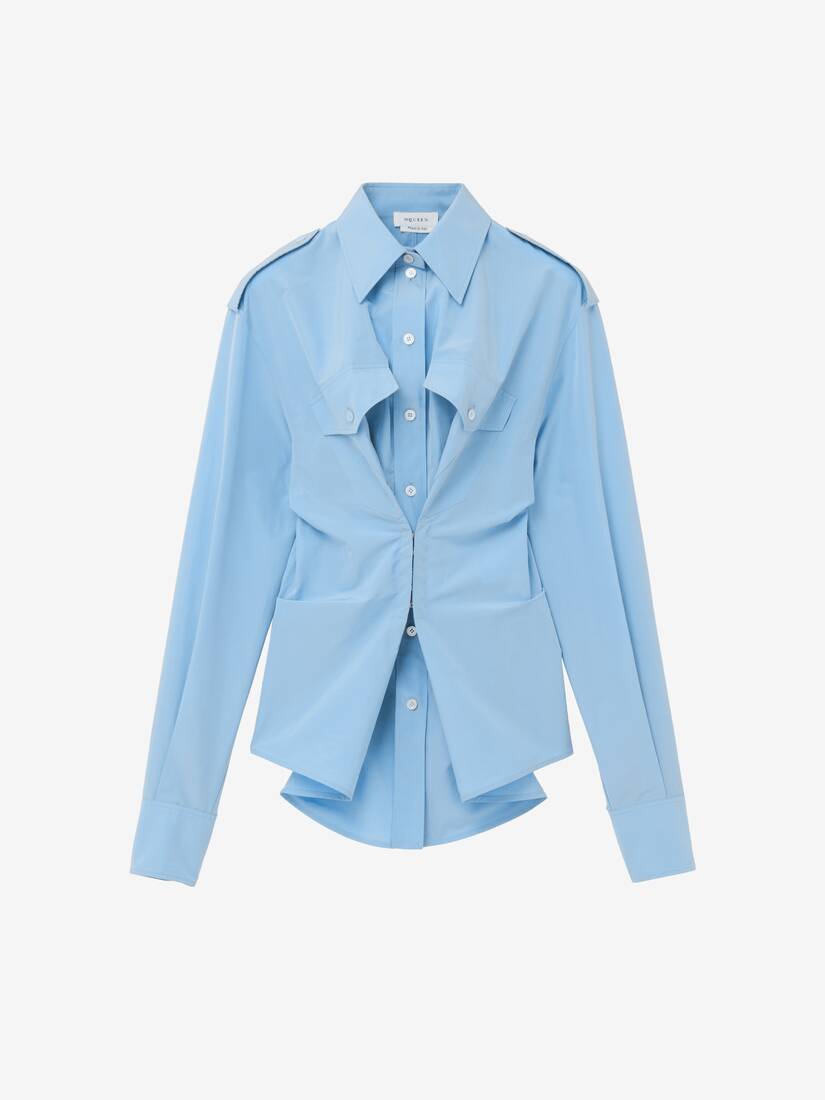 Gathered Long-Sleeved Shirt | Alexander McQueen - image 1