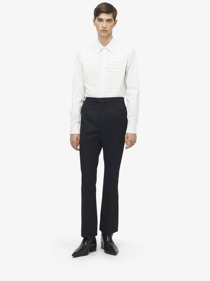 Wool Gabardine Tailored Trousers